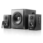 Edifier S351DB Bluetooth Bookshelf Speakers with 8" Subwoofer - Black-Deep, rich lows are a highlight with this 8" bass unit. Get sound that really shaking things up