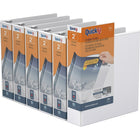 QuickFit View Binder - D Ring - 2" - White - 6 Pack (87030-06)-3 Ring Binder