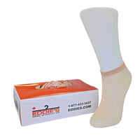 Eddie's - Chaussettes jetables en polyester à usage unique - Taille unique - Beige - Paquet de 576-Fabriqué à partir de polyester