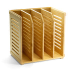 Officemate Bamboo Magazine File with 4 Compartments-Crafted entirely from sustainable bamboo. Adding a touch of nature, the bamboo design creates a fresh and contemporary ambiance in your workspace