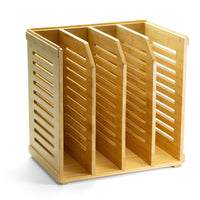 Officemate Bamboo Magazine File with 4 Compartments-Crafted entirely from sustainable bamboo. Adding a touch of nature, the bamboo design creates a fresh and contemporary ambiance in your workspace