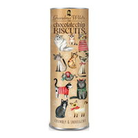 Grandma Wild’s Cats in a Jumper Giant Biscuit Tube - Chocolate Chip-Chocolate chip biscuits