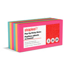 Staples Stickies Brights Pop Up Notes - 3" x 3" - 12 Pack-Pop up Bright Notes