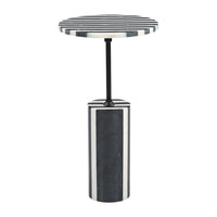 Zuo Regles Side Table - Multicolor-Natural Marble round shape tabletop
