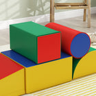 Soozier - Blocs d’escalade en cuir PU souple pour tout-petits - multicolore - ensemble de 5-Fabriqué en mousse EPE douce et à haute densité 