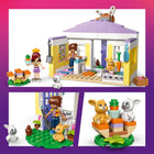 LEGO Friends Heartlake City Bunny Hotel-Accessories include a brush and yarn plus a shovel to clean up the rabbit poop