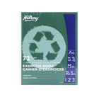 Hilroy Exercise Book, 1/2 Interlined 1/2 Plain, 9-1/8" x 7-1/8", 72 Pages-Hilroy makes it easier for students and teachers to identify the correct subject with a different lightweight colour cover for different rulings