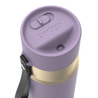 Contigo - Bouteille d’eau isolée en acier inoxydable AutoSeal avec courroie de transport, 473 ml (16 oz)-Convient aux porte-gobelets : S’adapte parfaitement aux porte-gobelets de voiture et de gym