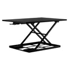 Mount-It! - Convertisseur de bureau debout X-Lift réglable en hauteur 32 pouces, noir-Le MI-7929 peut supporter 20 livres et dispose d'un plateau spacieux mesurant 32 pouces x 22 pouces