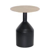 Brassex Colter Accent Table - Black/Gold-Timeless design