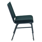Flash Furniture HERCULES Series Heavy Duty Stack Chair - Green Patterned Fabric-550 lb. Weight Capacity