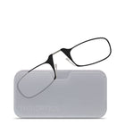 ThinOptics Reader with Universal White Pod - 1.0 - Black-Comes in two beautiful styles, the rectangular Brooklyn and the oval Manhattan, and is flattering on both men and women.