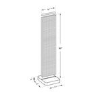 Azar Studio Base Pegboard Floor Stand - 60" x 17" - Purple-No tools required. Simply slide the pegboard into the base