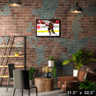 Tim Stutzle Ottawa Senators Shooting - Framed Canvas - 31" x 22"-Officially licensed by the NHL and NHLPA