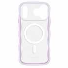 Kate Spade Wavy Compatible with MagSafe Case for iPhone 17 Pro Max - Opal Glitter-A Unique Wavy Design With A Black Glitter Ombré