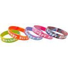 Teacher Created Resources Tie-Dye Happy Birthday Wristbands - 6 Packs of 10-Build awareness for special people or events with these wristbands made of silicone.