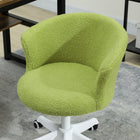 Vinsetto - Chaise de bureau sans accoudoirs en peluche avec hauteur réglable - vert clair-Couleur : vert clair