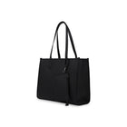 Bugatti - Sac fourre-tout Astoria en Saffiano pour ordinateur portable jusqu’à 15,6 po – Noir-Poignées de transport supérieures renforcées