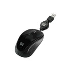 Adesso iMouse S8B RGB Wired USB Mouse - Black-RGB wired USB mouse with retractable cable