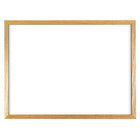 Staples Economy Dry-Erase Board, Solid Oak Frame, 36" x 48"-Ideal for breakrooms and factory floors