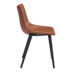 Zuo Daniel Dining Chair - Vintage Brown - Set of 2-3 year limited warranty
