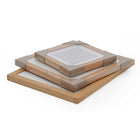 Decent Living - Cadre photo en bois massif - Teck doré - 12x12pouce - Paquet de 2-7