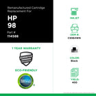 CIG C9364WN HP 98 Remanufactured Inkjet Cartridge - Standard Yield - Black-Page Yield: 400