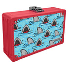 Vaultz Pencil Box - Sharks-Great for school supplies or small valuables like cash, cell phone, etc.