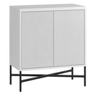 Hudson&Canal Brighton 28"W Accent Cabinet - White-Modern contemporary design for your home office, bedroom, or living spaces