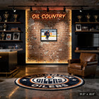 Ryan Nugent-hopkins Oilers Action - Framed Canvas - 31" x 22"-Finished size: 31.5x22.5