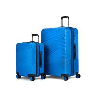 Reebok GO Collection 2-Piece Hardside Luggage Set - Blue-Made of ABS and polycarbonate