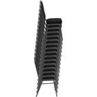 Flash Furniture HERCULES Series Crown Back Stacking Banquet Chair - Silver Vein Frame - Grey Fabric-Grey Fabric Upholstery
