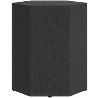 HOMCOM Concrete Finish Side Table - Black-Our product boasts an imitation wood grain effect for a sleek and organic aesthetic