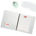 JAM Paper Plastic 0.75" 3-Ring Binder - Clear-This document holder is a staple for all of your projects, assignments, memos, school work, and any other important documents that need to be kept safe.