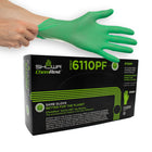 SHOWA EBT Sustainable 4 mil Nitrile Food Contact Single Use Gloves - Green - Small - 100 Pack-Biodegradable