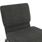 Flash Furniture HERCULES Series 21"W Church Chair with Silver Vein Frame - Dark Grey Fabric-Ganging Bracket attach chairs together