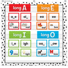 Teacher Created Resources - Tableau à 7 pochettes - 28 po x 28 po - Points peints en noir sur blanc-Parfait pour les bandes de phrases de toutes tailles, les cartes flash et plus encore !