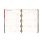 Orange Circle Studio Age of Romance Tri-Tab Weekly/Monthly Planner - 7" x 9.5" - Assorted Colours - Bilingual-Elastic-band closure and 96 full-color sticker sheet