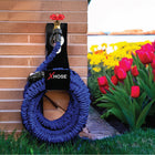 Xhose - Support mural pour tuyau d'arrosage en acier à finition poudrée de 30,5 cm (12 po) - Noir-Fixation murale ou sur robinet: à visser au mur avec les vis ou à accrocher sur un robinet pour un rangement rapide et un accès facile
