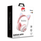 MyBat Pro Katchy Kitty Wireless Headset - Pink-With an operation distance of up to 10 meters and a rechargeable 400mAh lithium battery, it provides approximately 7 hours of music playback or talk time