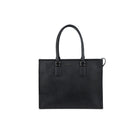 Design Lambert Inc The Valentina Leather Tote Bag - Black-16-inch laptop compartment