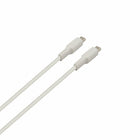 NuPower 5' USB-C to USB-C Cable - White-Perfect for use with power banks
