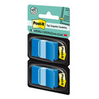 Post-it 1" x 1.7" Flags - Blue - 50 Flags/Dispenser - 2 Dispensers/Pack-50 flags per dispenser, 2 Dispenser per Pack