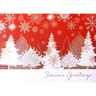 Mill Brook Studio Christmas Greeting Cards/Envelopes - 5-3/8" x 7-3/4" - Season's Greetings: Trees - 18 Pack-Card shop quality greeting cards
