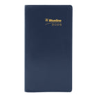 Blueline 2026 18-Month Monthly Pocket Planner - 6-1/2" x 3-1/2" - Assorted Colours - Bilingual-Stitched binding with soft Castillan vinyl jacket