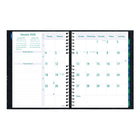 Blueline - 2026 Agenda Timanager CoilPro 7-jour hebdomadaire/mensuel 13 mois - 11 po x 8-1/2 po - Noir - Anglais-Chaque page double comporte des cases pour les priorités quotidiennes, les appels téléphoniques, la correspondance et les notes personnelles