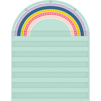 Teacher Created Resources 7 Pocket Chart - Oh Happy Day Rainbow-The non-porous surface is easy to clean and can be wiped-down or sprayed with disinfectant to help prevent the spread of germs.