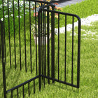 PawHut 8-Panel Heavy Duty Dog Playpen for Small & Medium Dogs-Colour: Black