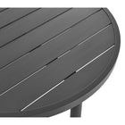 Modway Terrace 35" Outdoor Patio Aluminum Round Coffee Table - Graphite-6