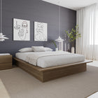 Nexera Malibu Bed Frame - Queen Size - Brown Oak-7